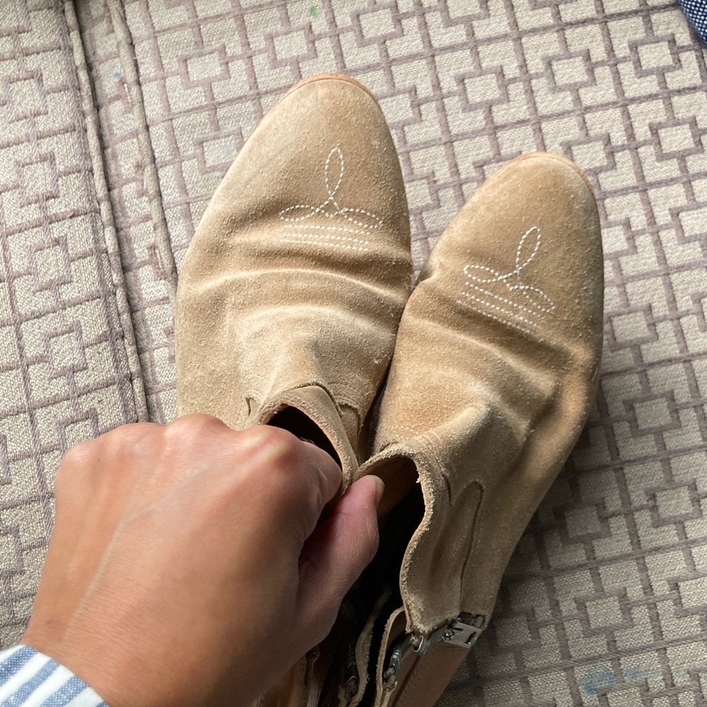 Golden Goose Viand Tan Suede Ankle Boots - Picture 8 of 11